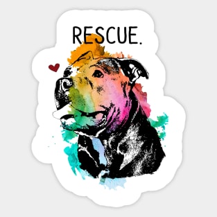 Pitbull Rescue Sticker